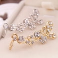 thumbnail image 6 of Anvazise 1Pc Sweet Women Rhinestone Inlaid Butterfly Right Ear Cuff Stud Earrings Jewelry Golden Ear Stud, 6 of 13