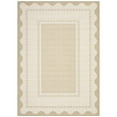 thumbnail image 3 of GlowSol 10'x13' Washable Area Rugs Modern Border Rugs for Living Room Bedroom Low Pile Non Slip Scalloped Edge Pattern Rug Soft Indoor Area Rug, Beige, 3 of 8