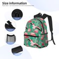 thumbnail image 4 of Haiem Tropical Flamingo Lightweight Backpack for School, Classic Basic Water Resistant Casual Daypack for Travel with Bottle Side Pockets, 4 of 7