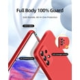 thumbnail image 2 of [3 in 1 for Samsung Galaxy A53 5G case, with 2 Pack Screen Protector, Camera Protection，Liquid Silicone Slim Shockproof Protective Phone Case [Microfiber Lining] (Red), 2 of 12