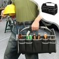 thumbnail image 1 of Tool Box, Heavy-duty Multi-compartment Organizer Case, 41x27x22cm Large Capacity with Wide-mouth Opening & Waterproof Coating, for Easy Access and Secure Tool Storage, Ideal for Contractors, Ihhxbs, 1 of 6