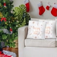 thumbnail image 2 of Large Throw Pillow Covers Hwkond Gold And White Merry Christmas PillowCovers 18x18 Inch Peach-Skin-Like Cloth PillowCase Xmas Decor Winter Party Decoration For Sofa Couch,(Up to 25% Off)Gold,whiteC, 2 of 6