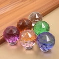 thumbnail image 3 of Manija de cristal de Color, cajón esférico de diamante de un solo orificio, armario, manija de muebles para el hogar, accesorios de Hardware Conjuntos de muebles de dormitorio Transparente 30 mm Toystoory  JJ12822-01B, 3 of 6