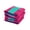 Blue, Turqouise & Pink, variant on Style Basics 4 Pack PLUSH Woven Cabana Stripe Yard Dyed Cotton 40 X 70" Beach Towel