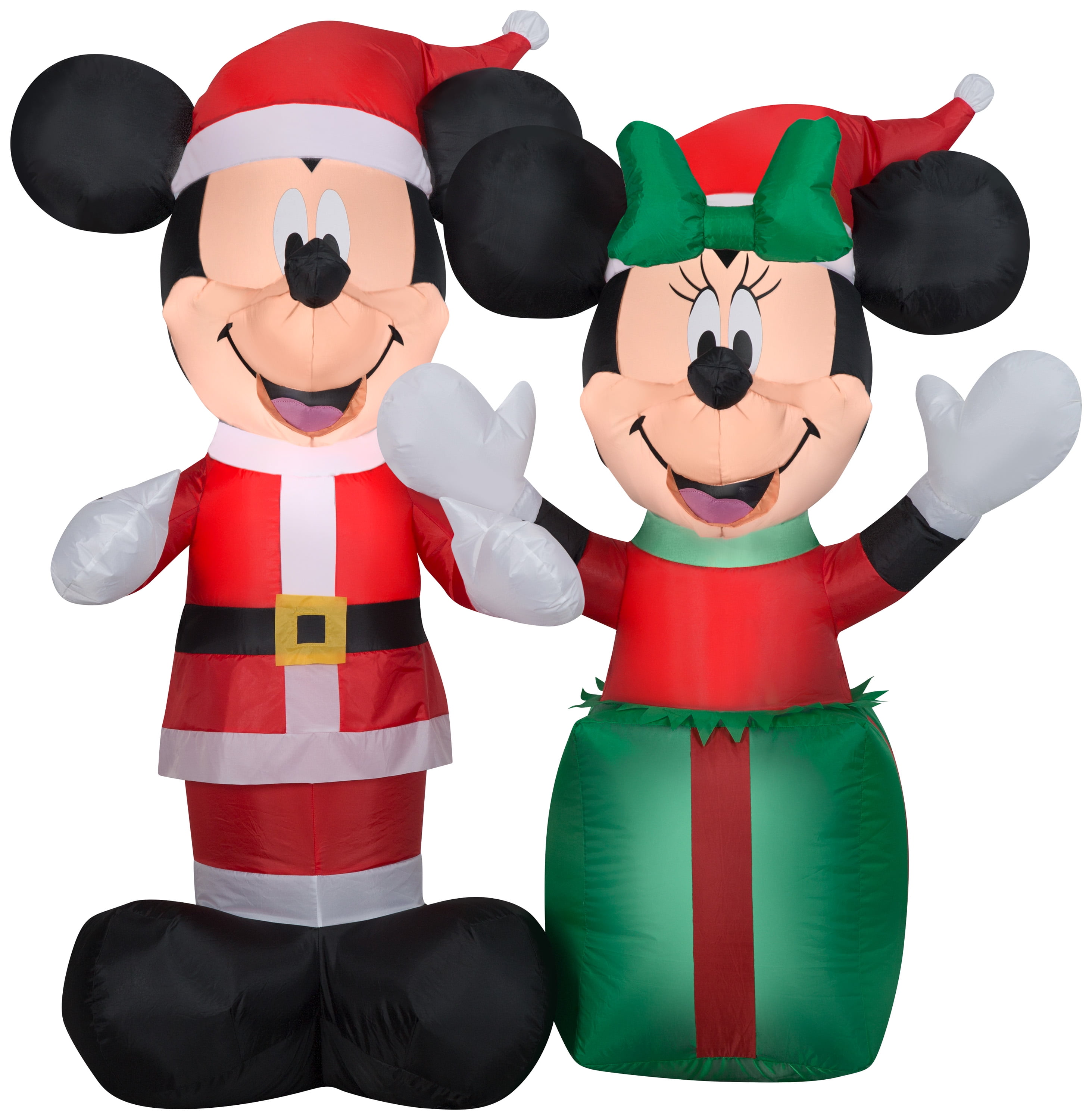 NEW GEMMY Disney MICKEY MOUSE Santa Lighted Christmas Airblown Inflatable 