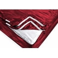 thumbnail image 3 of Silk Zip On Fitted Sheets Twin XL Size 39X80 - Includes 2 Zip On Sheets +1 Bottom Fitted Base - Fit's 16” In Deep Pocket - Easy to Use,Soft,Smooth -Fitted Sheet-Burgundy - Color, 3 of 9