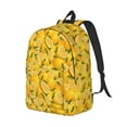 thumbnail image 2 of Balery Yellow Limes Vintage Canvas Backpack for Men and Women - Large Capacity, Durable Travel Laptop Bag for School, Work, Hiking, and Outdoor Activities, 2 of 7
