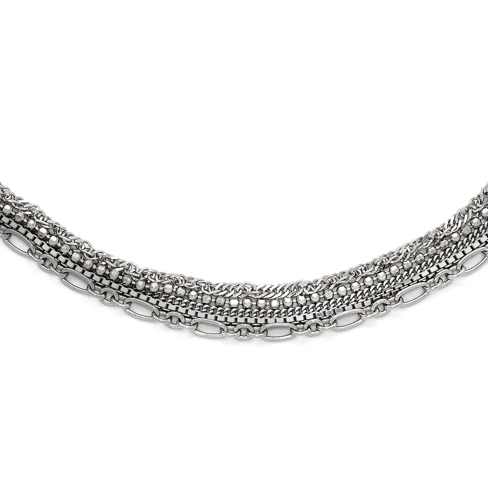 Jewelry Best Seller Sterling Silver Polished and Textured Beads w/ 2in ext Necklace Jewelry Best Seller Sterling Silver Polished and Textured Beads w/ 2in ext Necklace