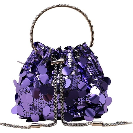 GZhLonKiMa Evening Bag Bling Purse Shimmering Sequins Clutch Purses for Women Wedding Party Cocktail Prom Dinner