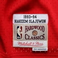 thumbnail image 7 of Men's Mitchell & Ness Hakeem Olajuwon Red Houston Rockets 1993/94 Hardwood Classics Swingman Jersey, 7 of 7