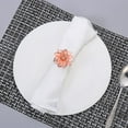 thumbnail image 6 of Hotel Party Supplies Kitchen Gadgets Hollow Crystal Flower Napkin Buckle Napkin Rings Table Decoration Towel Holder ROSE GOLD 6PCS, 6 of 8