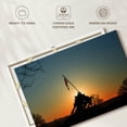 thumbnail image 6 of Elephant Stock Marine Corps Memorial Silhouette Wall Art - Horizontal Canvas Wall Art - Living Room Wall Decor - Architecture Canvas - Black And Brown Decor - 12" x 8", 6 of 8
