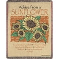 thumbnail image 2 of Manual Advice from a Sunflower Decorative Throw, 2 of 2