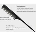 thumbnail image 3 of Professional Teasing Comb, Tail Comb for Root Teasing for Thin, Add Volume Fine and Normal Hair Types, Hair Comb For Women And Men, 8.75 Inches, 3 of 3
