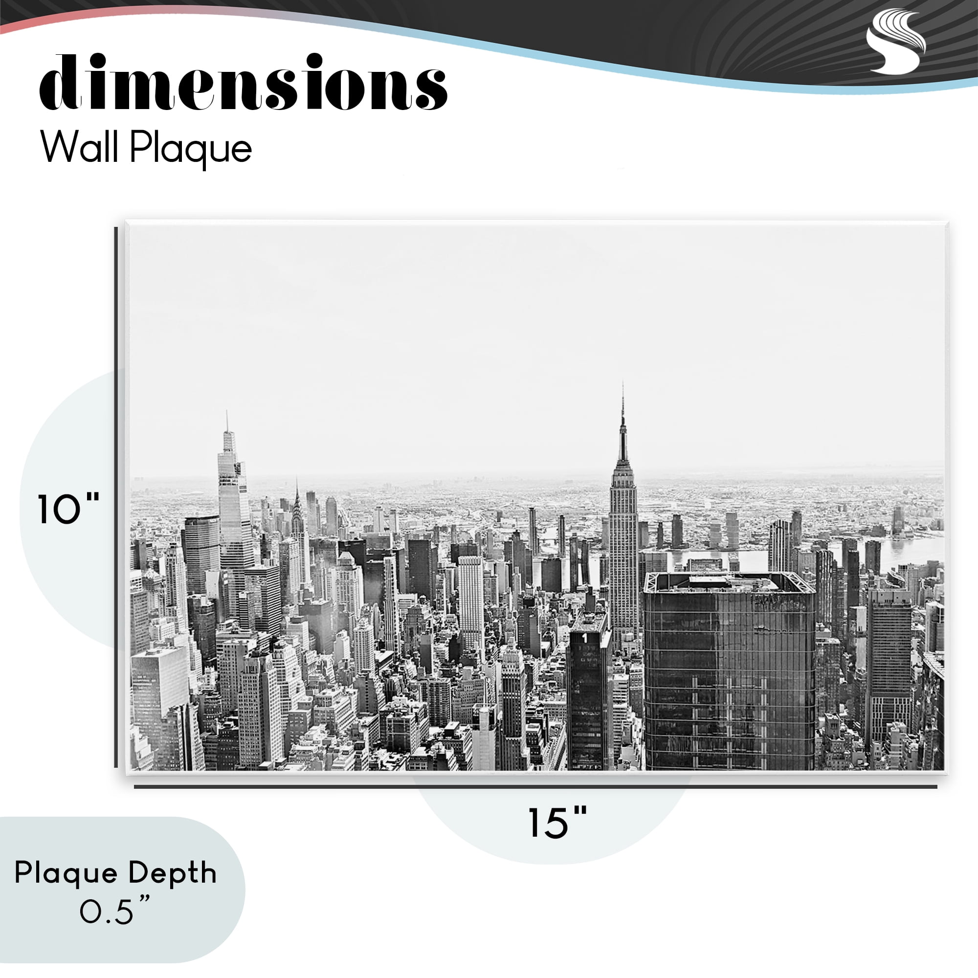 Stupell Industries New York City Scape View Wall Plaque Art, design by Kali Wilson