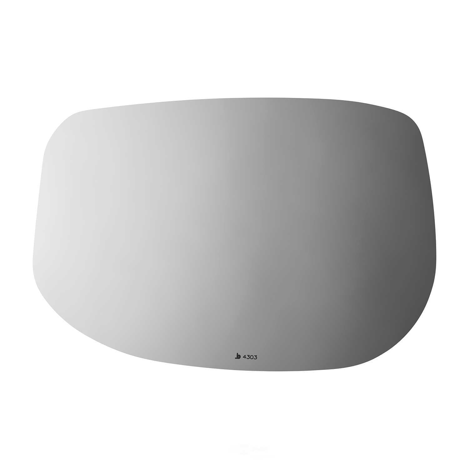 Burco Side View Mirror Replacement Glass - Clear Glass - 4303