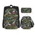 thumbnail image 1 of Balery Flamingos And Palm Leaves Mochila Escolar 3 en 1 para Niños - Mochila Resistente con Lonchera Térmica y Estuche - Mochila Escolar para Niños y Niñas, 1 of 7