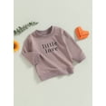thumbnail image 3 of Bagilaanoe Toddler Baby Girl Casual Sweatshirt Long Sleeve Letter Print Pullover 6M 12M 18M 24M 3T 4T Kids Fall Loose Tee Tops, 3 of 9