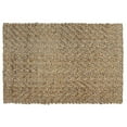 thumbnail image 2 of Lenn 5 x 8 Handspun Area Rug Herringbone Woven Pattern Brown Gray Jute- Saltoro Sherpi, 2 of 5