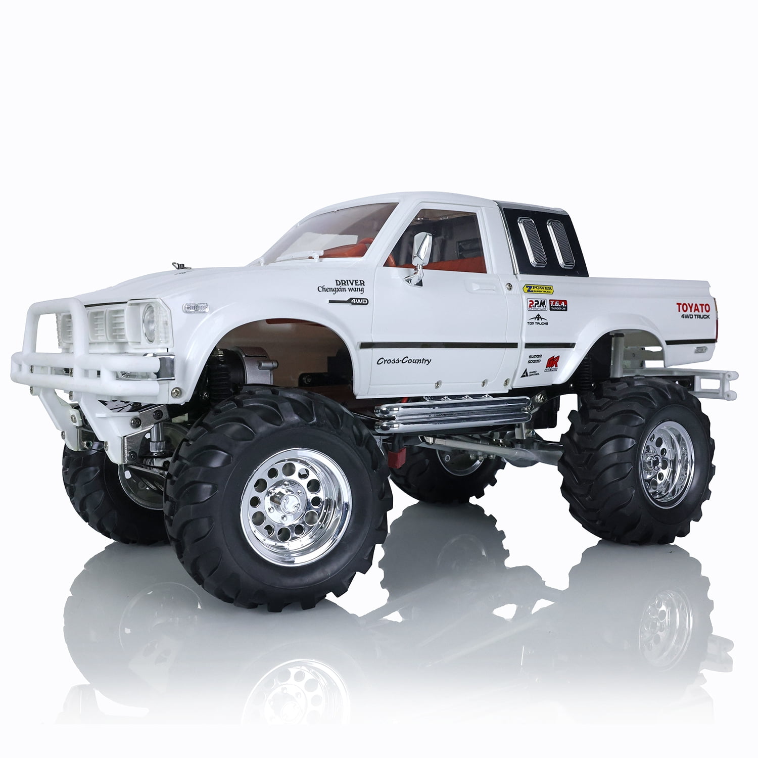 Hg 1/10 Rc Pickup Model 4Wd Rally Car Series Car Racing Crawler P407 White Color 2.4G RTR Motor