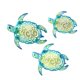 thumbnail image 2 of 3x Adornos de pared de tortuga marina con temática de playa, adornos decorativos colgantes para sala de estar Verde, 2 of 9
