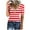 Red, variant on Scyoekwg Tops For Women Trendy Round Neck Button Slim Basic Tops Striped Printed Graphic Tee Summer Comfy Short Sleeve T Shirts Casual Loose Lightweight Blouses (Black,XL)