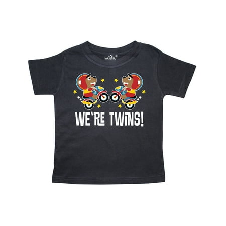 

Inktastic Twin Boy Motorcycle Bear Gift Toddler Boy Girl T-Shirt