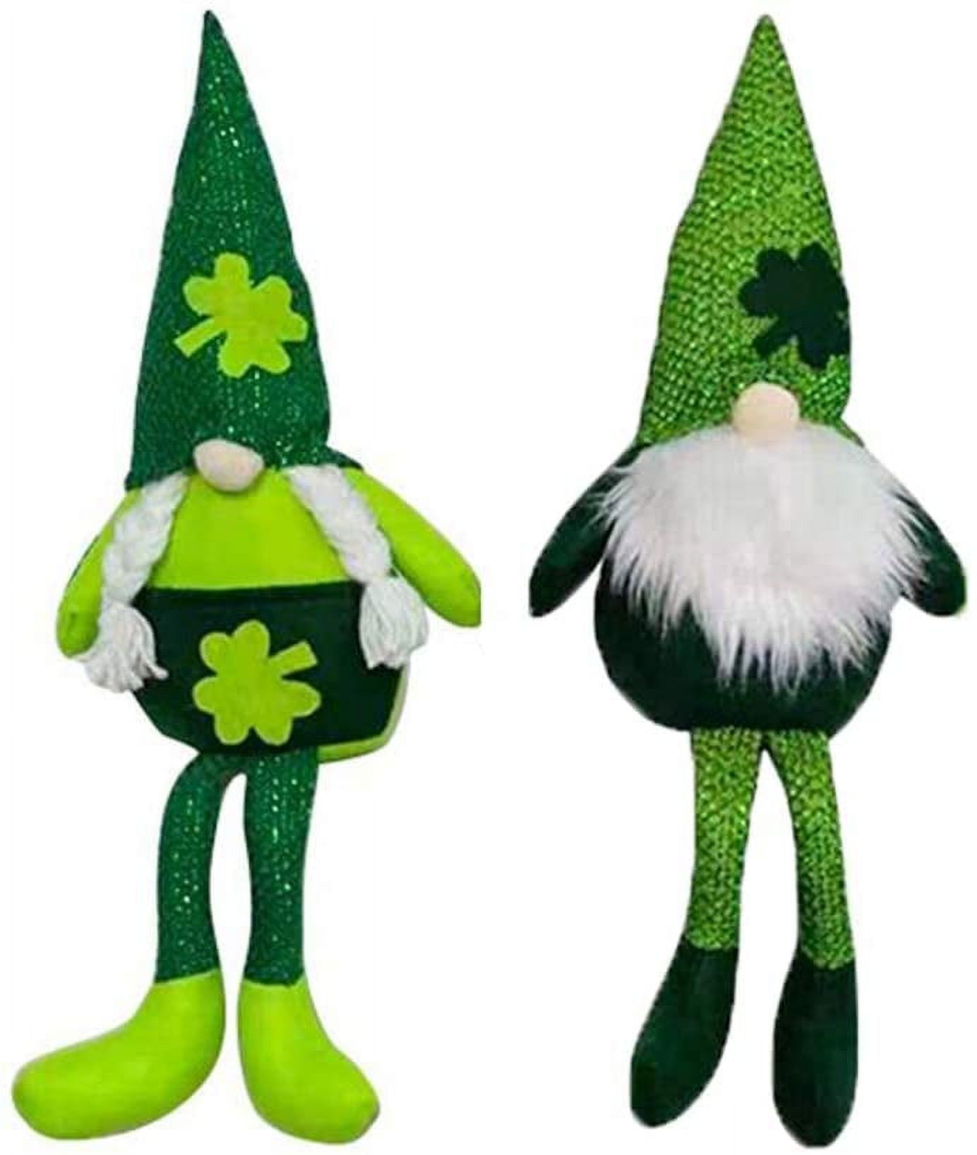 2 Pcs Peluche Gnome de la Saint-Patrick - Mr et Mrs Scandinave