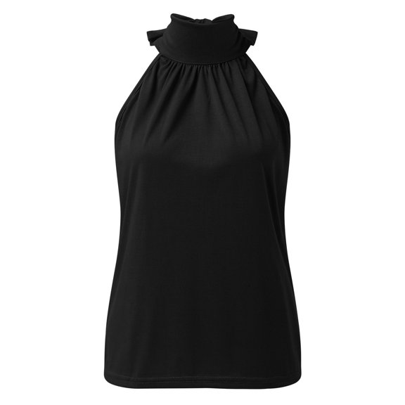 sebulube Women Summer Solid Color Sleeveless Top Casual Pullover Vest