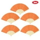 thumbnail image 1 of Abanico de mano de bambú, ventilador de mano plegable de bambú de 5 piezas, ventilador plegable portátil, tecnología innovadora, 1 of 8