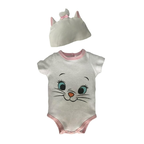 Pañalero de algodón estampado con gorro Disney Marie Disney Pañalero0113