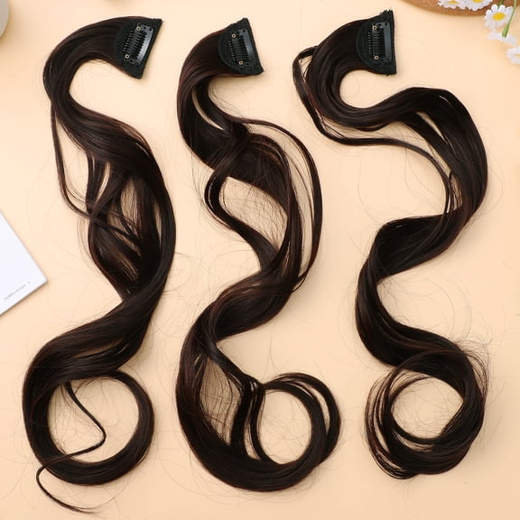 UPGRATOR 5Pcs Long Wavy Synthetic Clip in Hair Extensions with Clips for Added Volume