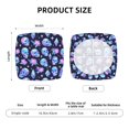 thumbnail image 6 of Square Chair Cushions Cover, star Skull flower crystal Elastic Office Chair Cover for Dining Chairs with Ties and Removable Cover, Desk Chair Seat Cushion Protectors set of 2, 6 of 7