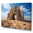 thumbnail image 2 of Designart "Caslte in Dune Beach I" Coastal Beach Sand Canvas Art Print, 2 of 5
