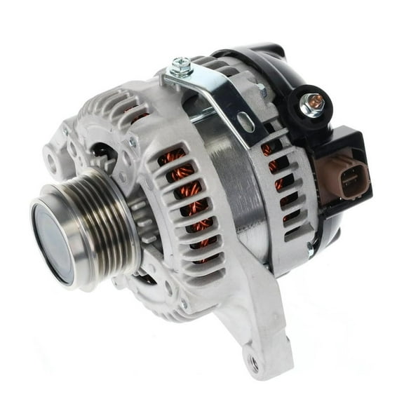 Detroit Axle - 2.7L Alternator for 2009 2010 2011 2012 2013 2014 Toyota Highlander Venza [12V, 130A, CW, 6 Groove Clutch Pulley], Alternator with Pulley Replacement
