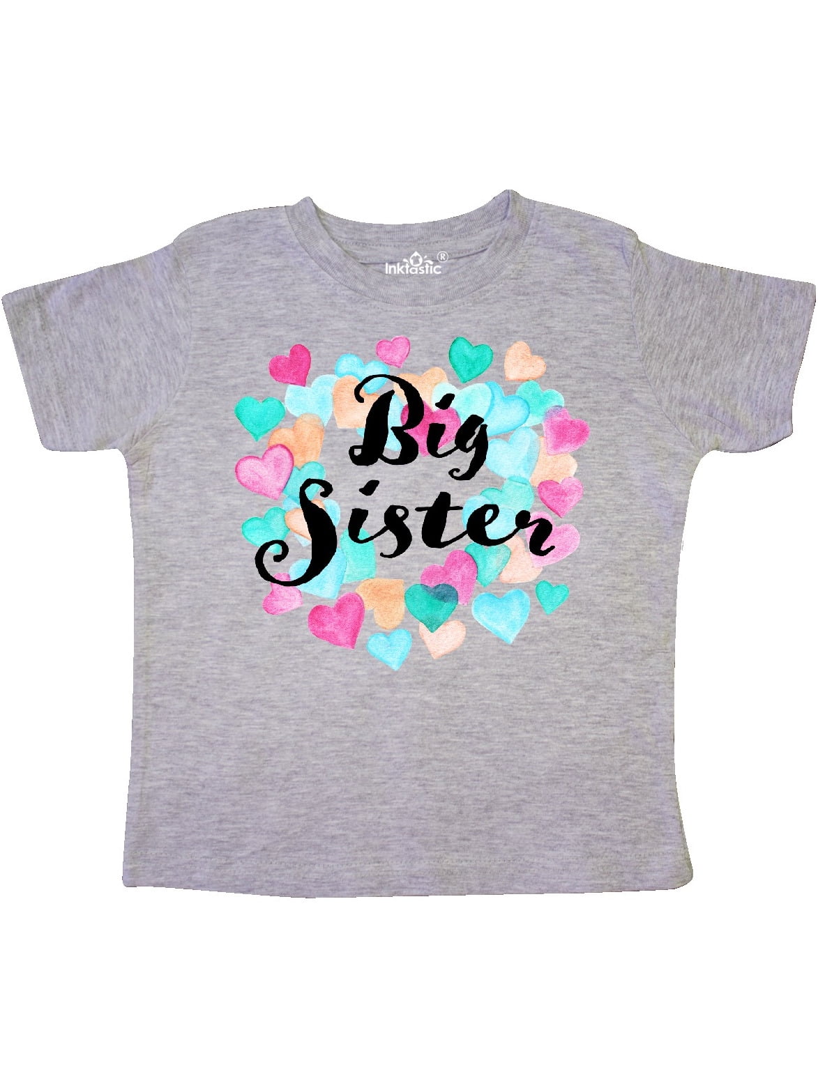 inktastic Big Sister Hearts Toddler T-Shirt