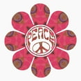 thumbnail image 2 of CafePress - Peace Flower Affection Magnet - 2.25" Round Magnet, Refrigerator Magnet, Button Magnet Style, 2 of 3