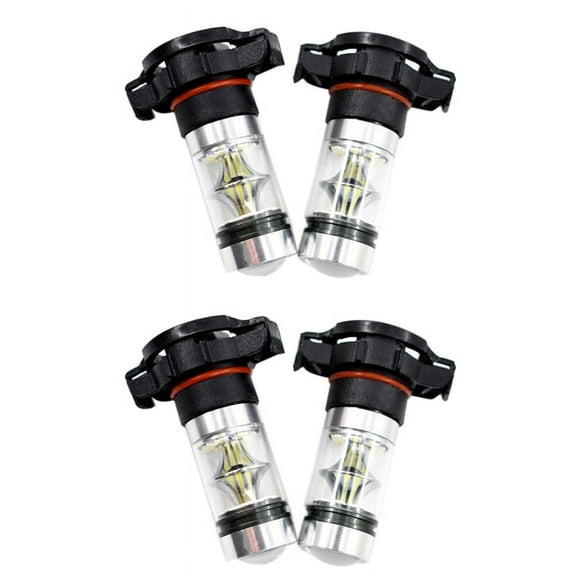 4X 5202 H16 PS24W High Power 100W 6000K Super White LED Fog Drl Lights Bulb