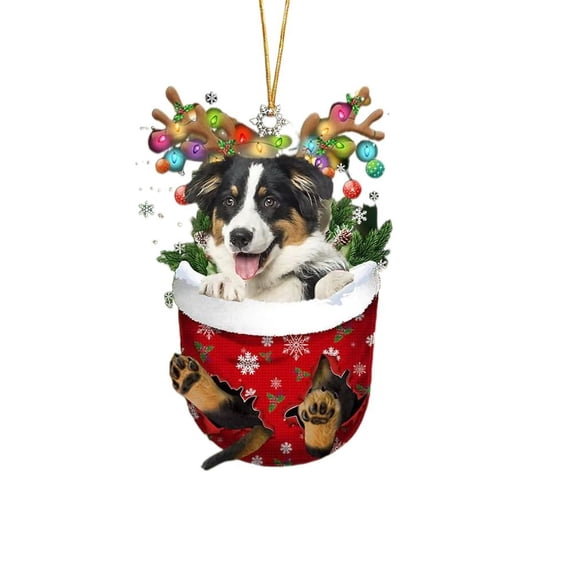 Creative DIY Christmas Party Decoration Christmas Socks Girl Boy Gift Dog Pendant Christmas Tree Pendant Decorative Holiday Gift 9