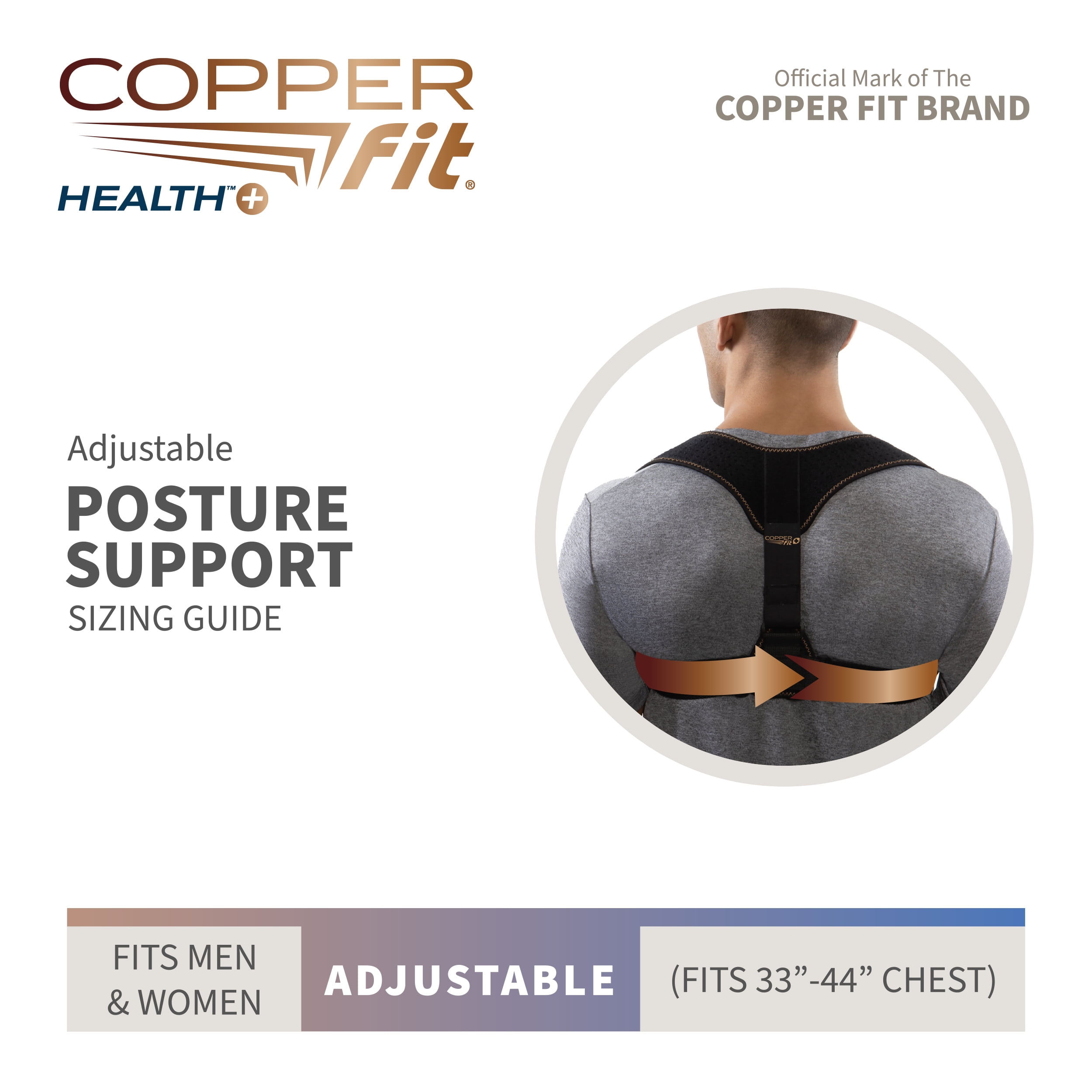 Copper Fit® Health Plus Posture Corrector Brace, Reduce Neck
