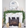 thumbnail image 2 of Norfolk Pine Garland Christmas Decoration - 5/6/9ft Realistic Norfolk Pine Leaves, Artificial Pine Greenery Garlands for Holiday Mantle Fireplace Stairs Railing Table Home Decor, 2 of 7