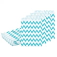thumbnail image 1 of Uxcell 100Pcs Bolsas de Papel Kraft para Regalos, 7" x 5" Bolsas de Caramelo a Prueba de Grasa, Bolsas Planas para Favors, Bolsas Pequeñas de Regalo, Olas Azules Claras, 1 of 6