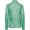 thumbnail image 2 of Holloway Sportswear XS Womens Electrify Coolcore® 1/2 Zip Pullover Kelly Heather 222774, 2 of 5