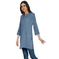 thumbnail image 2 of Moomaya Printed Side Slit Short Kurta Tunic For Women Summer Wear Ladies Kurti, 2 of 5
