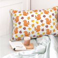 thumbnail image 4 of Fotbe Cartoon Squirrel Funda de Almohada Decorativa Estilo Occidental, Lujo en Algodón, Fundas para Almohadas King, Cojín Estampado para Decoración del Hogar-20"x30", 4 of 6