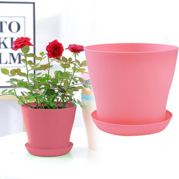 Clearance,olkpmnmk Planters For Indoor Plants,Pot Flowerpot Colourful Succulent Decor Plastic Flower & Garden,Pink