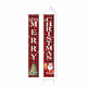 thumbnail image 2 of Decoración de ambiente exterior con copos de nieve, bandera de fiesta de Papá Noel, decoración con coplas navideñas, 2 of 2