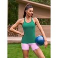 thumbnail image 6 of Alove Women's Racer Back Stretchy Tank Top With Shelf Bra Square Back Yoga Workout Tank Top, 6 of 6