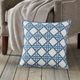 thumbnail image 2 of Greendale Home Fashions 20" x 20" Blue Cane Cotton Canvas Decorative Pillow, 2 of 4