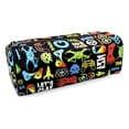 thumbnail image 1 of Pen+Gear Gaming Icon Design Barrel Pencil Pouch, 1 of 6